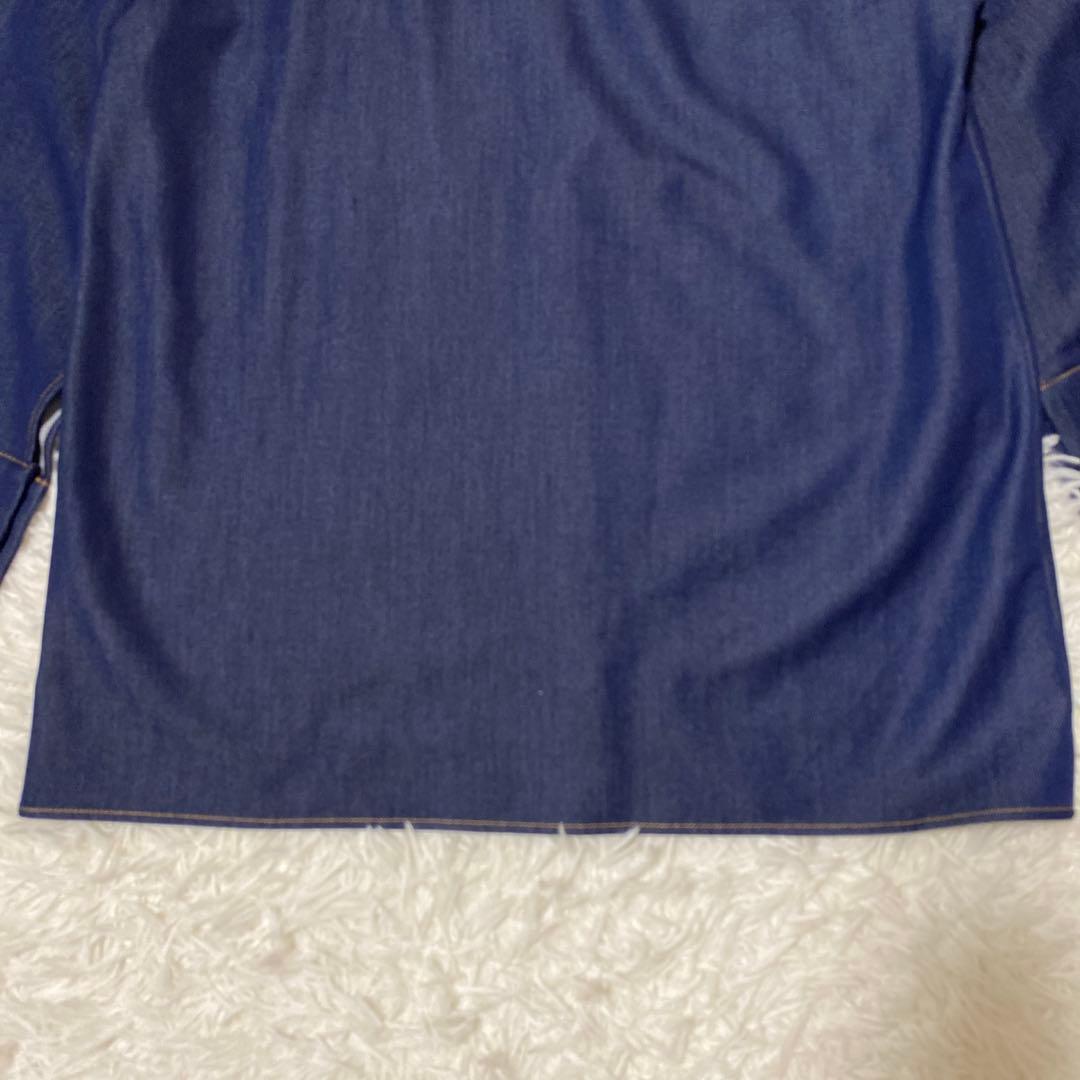 【美品】 ラグナムーン　柳橋唯コラボ　ワイドスリーブタイネック シャツ