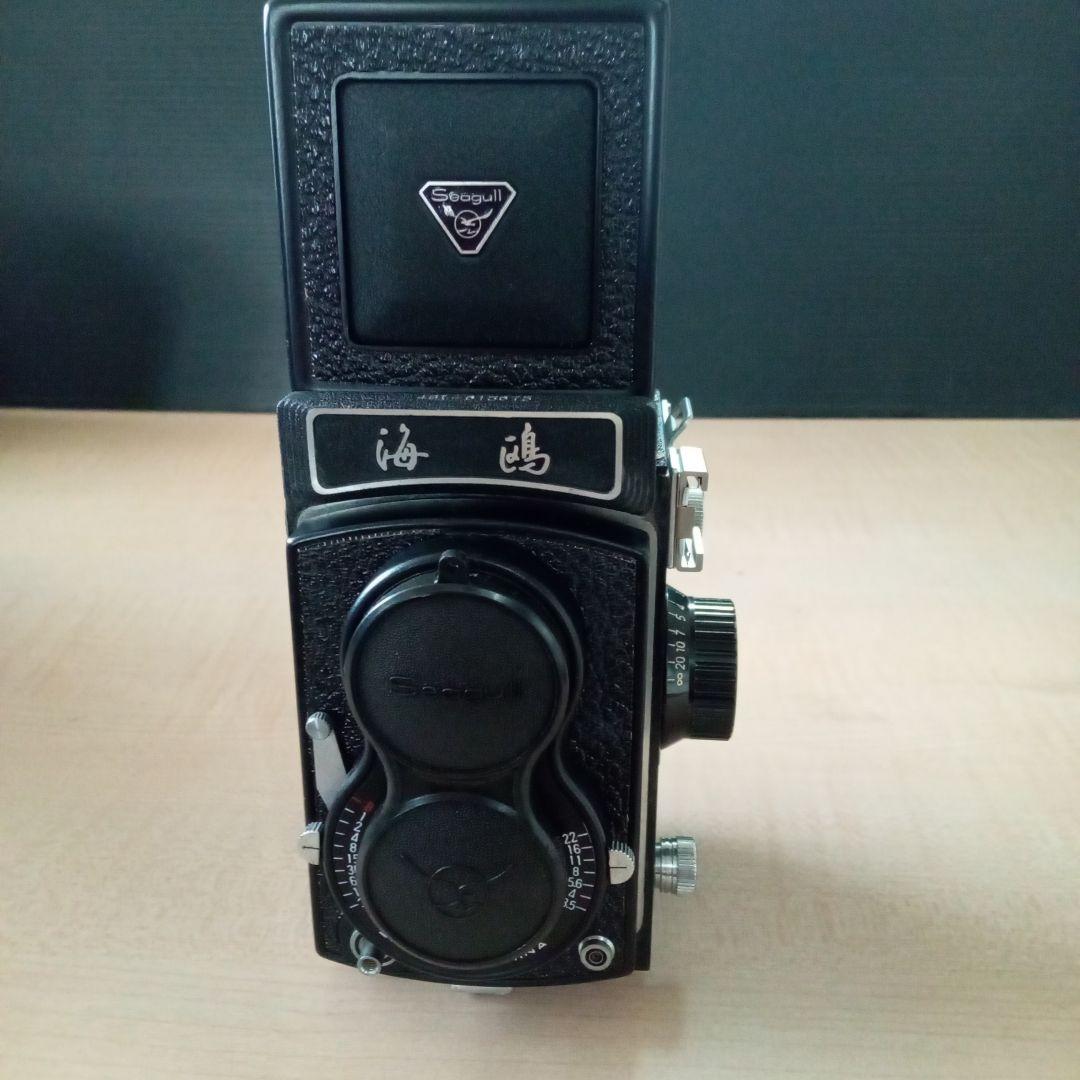二眼レフカメラ 黒SEAGULL4B-1 海嶋