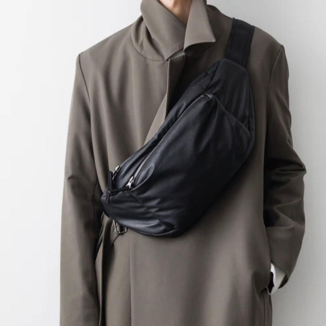 バッグ ATTACHMENT SYNTHETIC LEATHER WAIST BAG