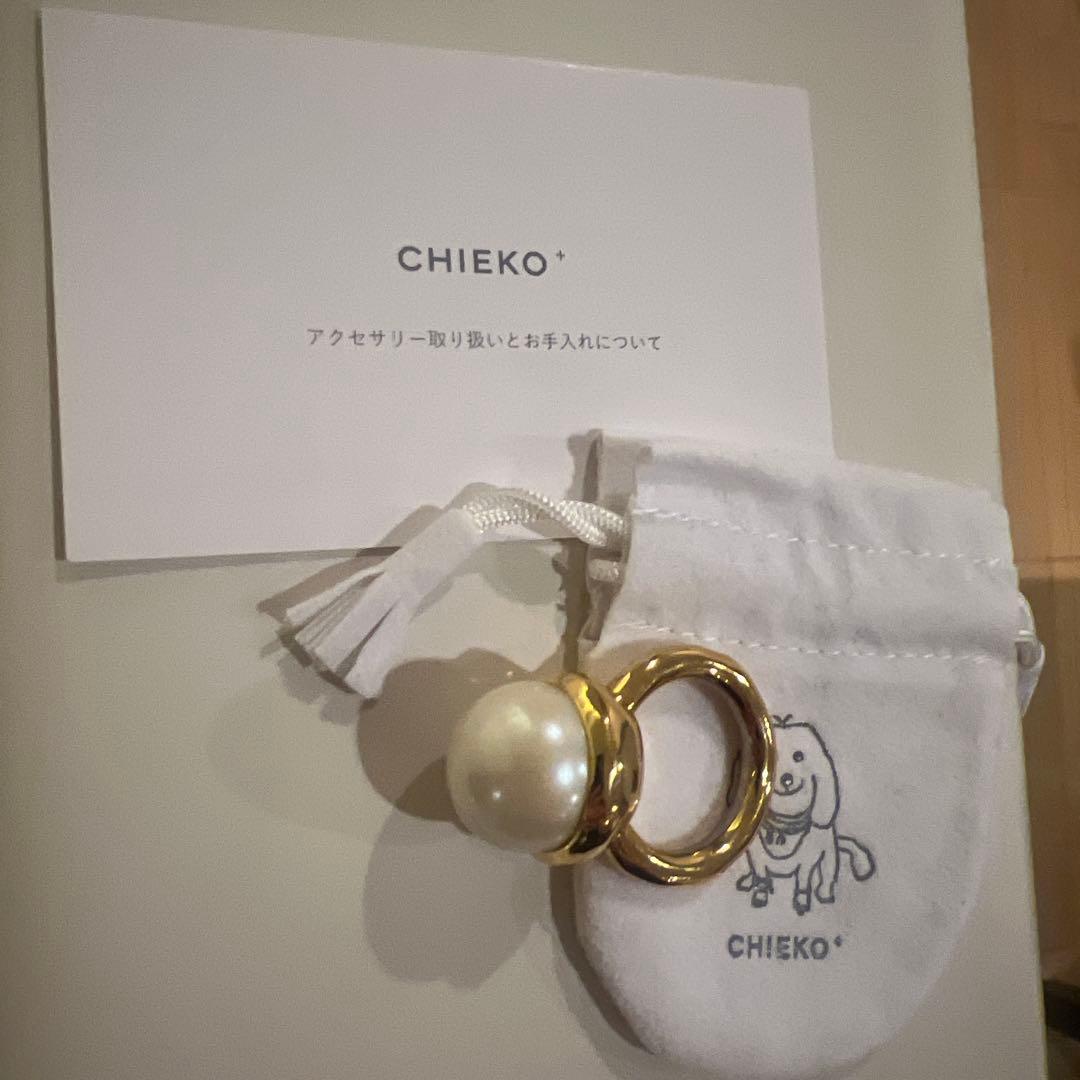 完売•美品⭐︎CHIEKO+ チエコビックパールリング　ゴールド　15号