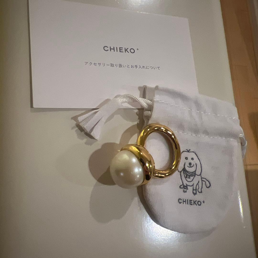 完売•美品⭐︎CHIEKO+ チエコビックパールリング　ゴールド　15号