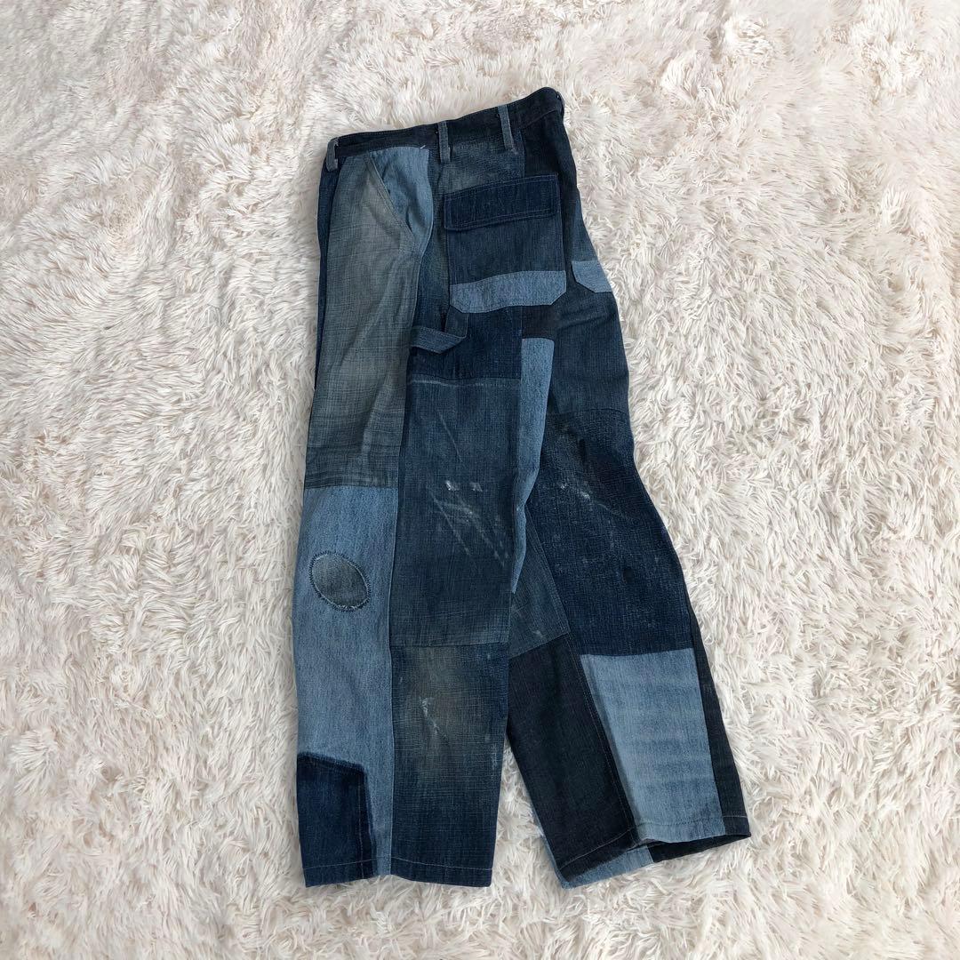MR.REMAKE MAN.　ダメージ加工パッチワークデニムパンツ再構築リメイク