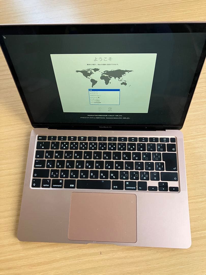 [美品・外箱あり]Macbook air 2020 gold 13inch