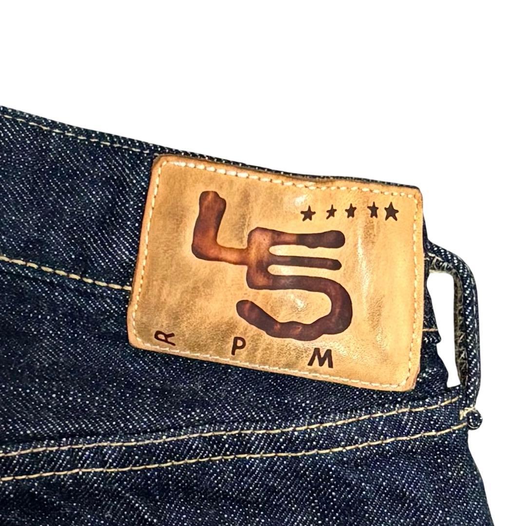 【新品未使用】 45R 再び6.5空比古比女（濃）　セルビッチデニムパンツ