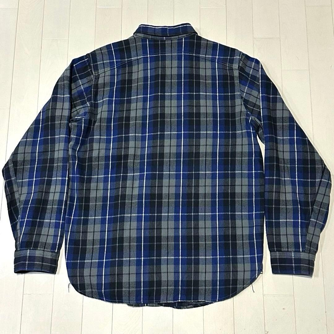 ウエアハウス 山ポケ ガチャポケ マチ付き フランネルシャツ ワークシャツ L