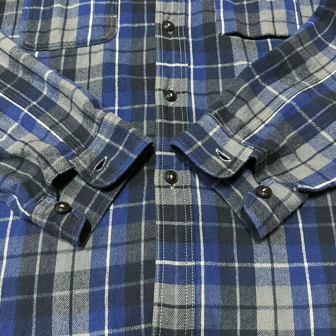 ウエアハウス 山ポケ ガチャポケ マチ付き フランネルシャツ ワークシャツ L