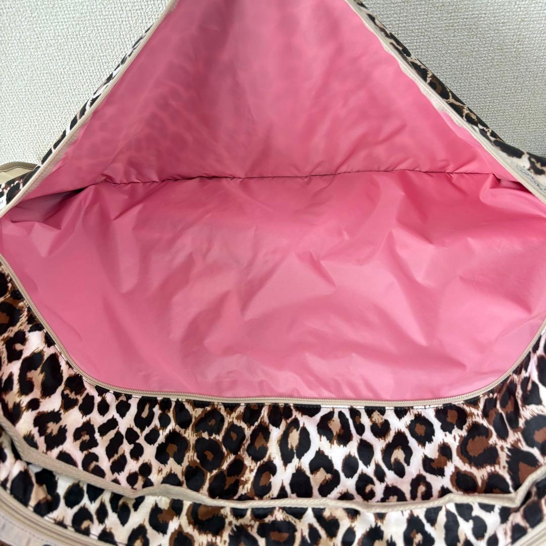 レスポートサック　メゾンドリーファー　パッキングバッグ　特大　豹柄　レオパード柄