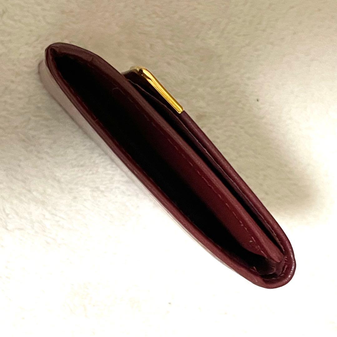 新品 カルティエ マストライン ケース ボルドー ゴールド金具