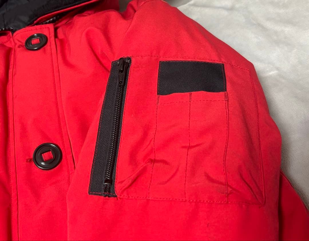 【夕焼け】  ダウンジャケット 赤