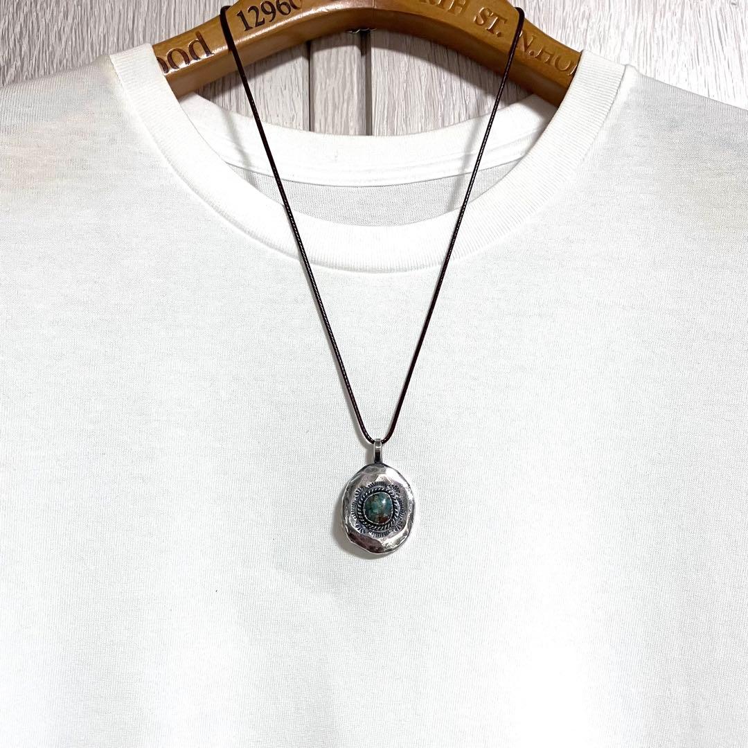 ターコイズマウンテン　ターコイズ　シルバー　ネックレス　#インディアンジュエリー