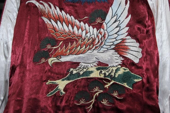 AVIREX アヴィレックス スーベニアジャケット 別珍 スカジャン 黒 L