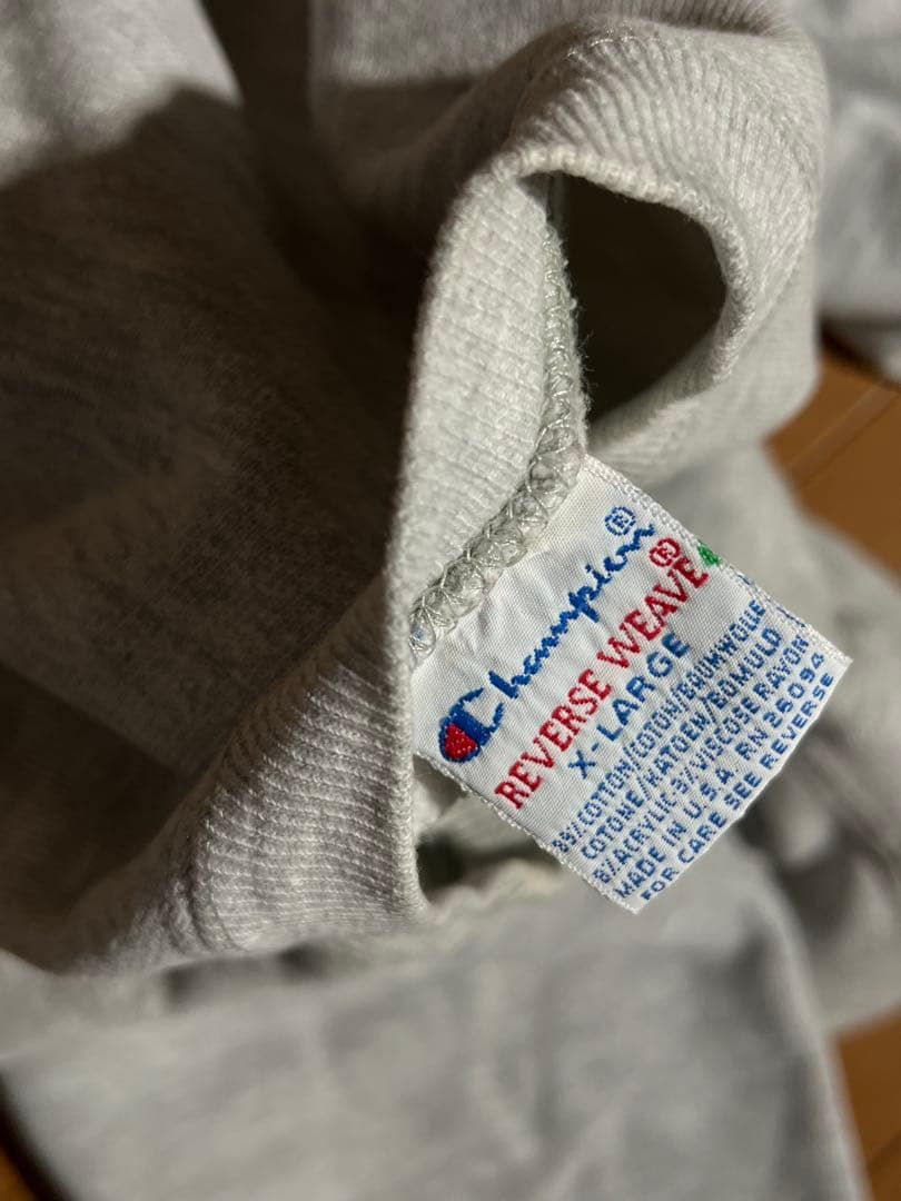 美品　90s USA製　チャンピオン　リバースウィーブ　パープル　パーカー