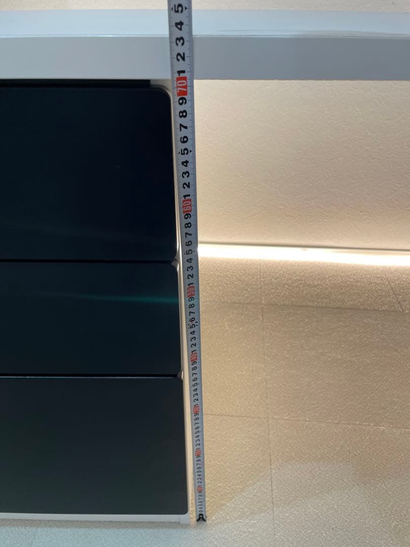 引き取り限定　IKEA ロフトベッド　stuva 机　引き出し付き　白黒