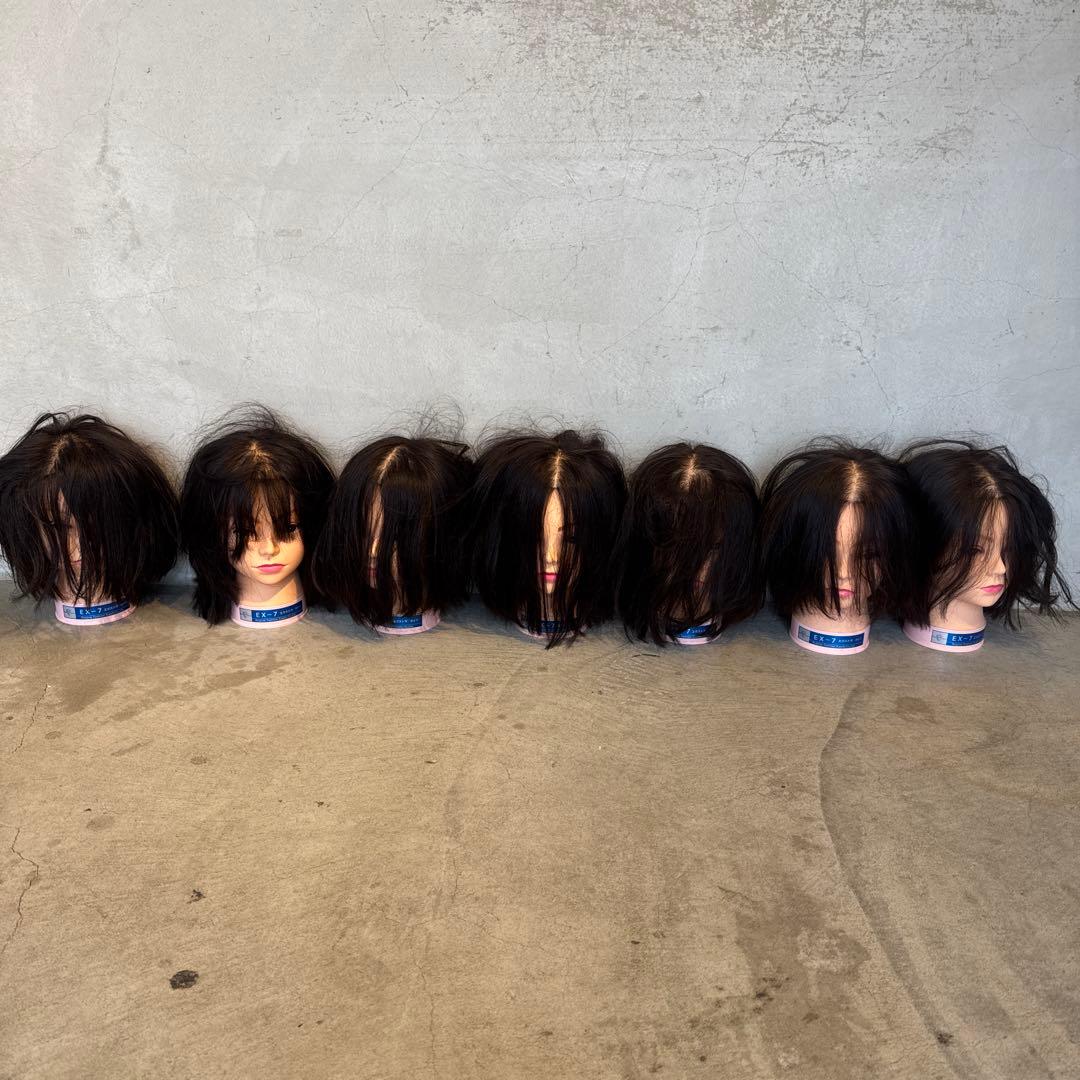 う*つ様 レジーナ ex 7 カットウィッグ　ボブ2 練習用　7台