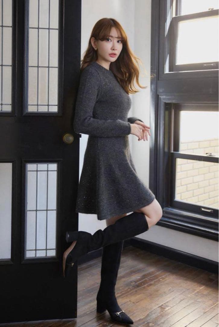 ワンピース herlipto Twinkle Flare Mini Dress