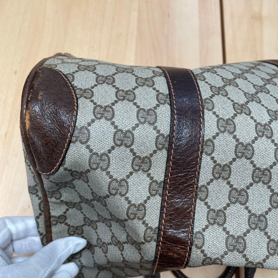 GUCCI グッチ GGキャンバス ボストンバッグ
