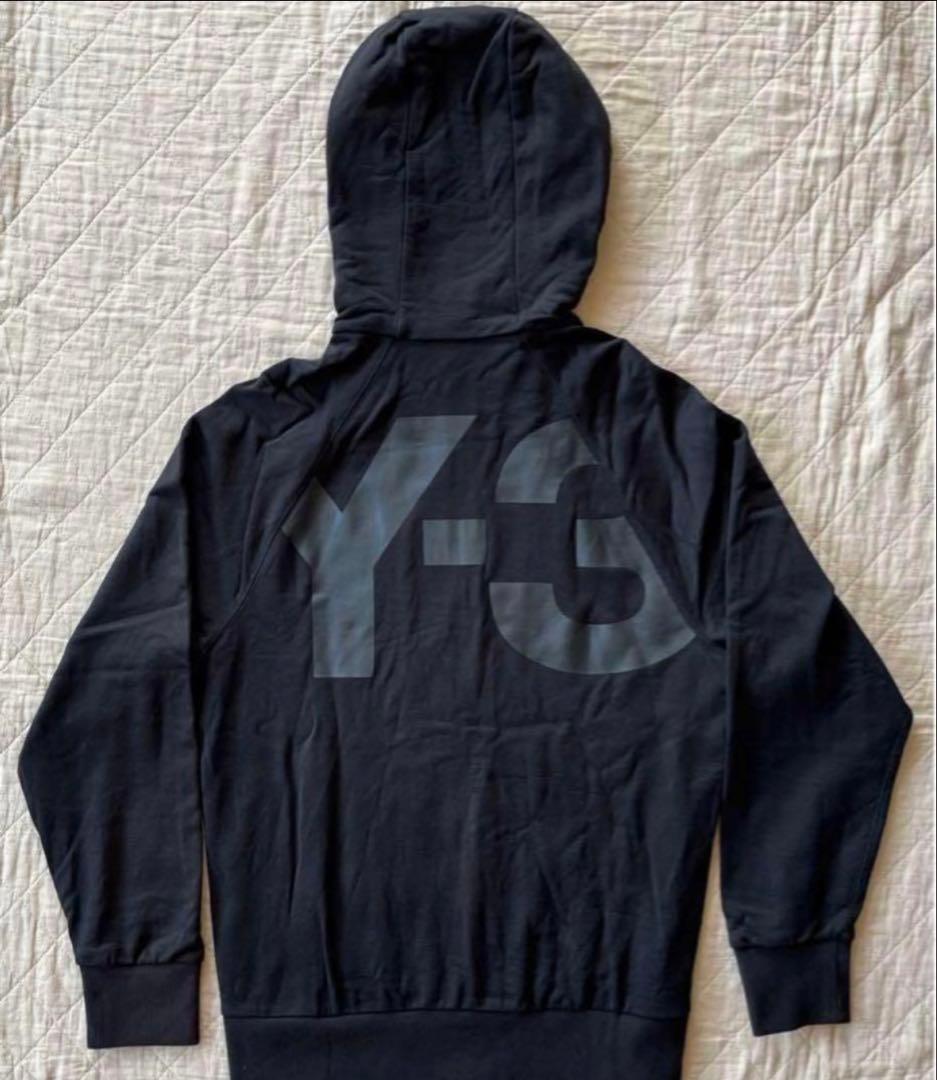 Y-3　ワイスリー　ヨウジヤマモト　ビッグロゴ 　プリント　パーカー　スウェット