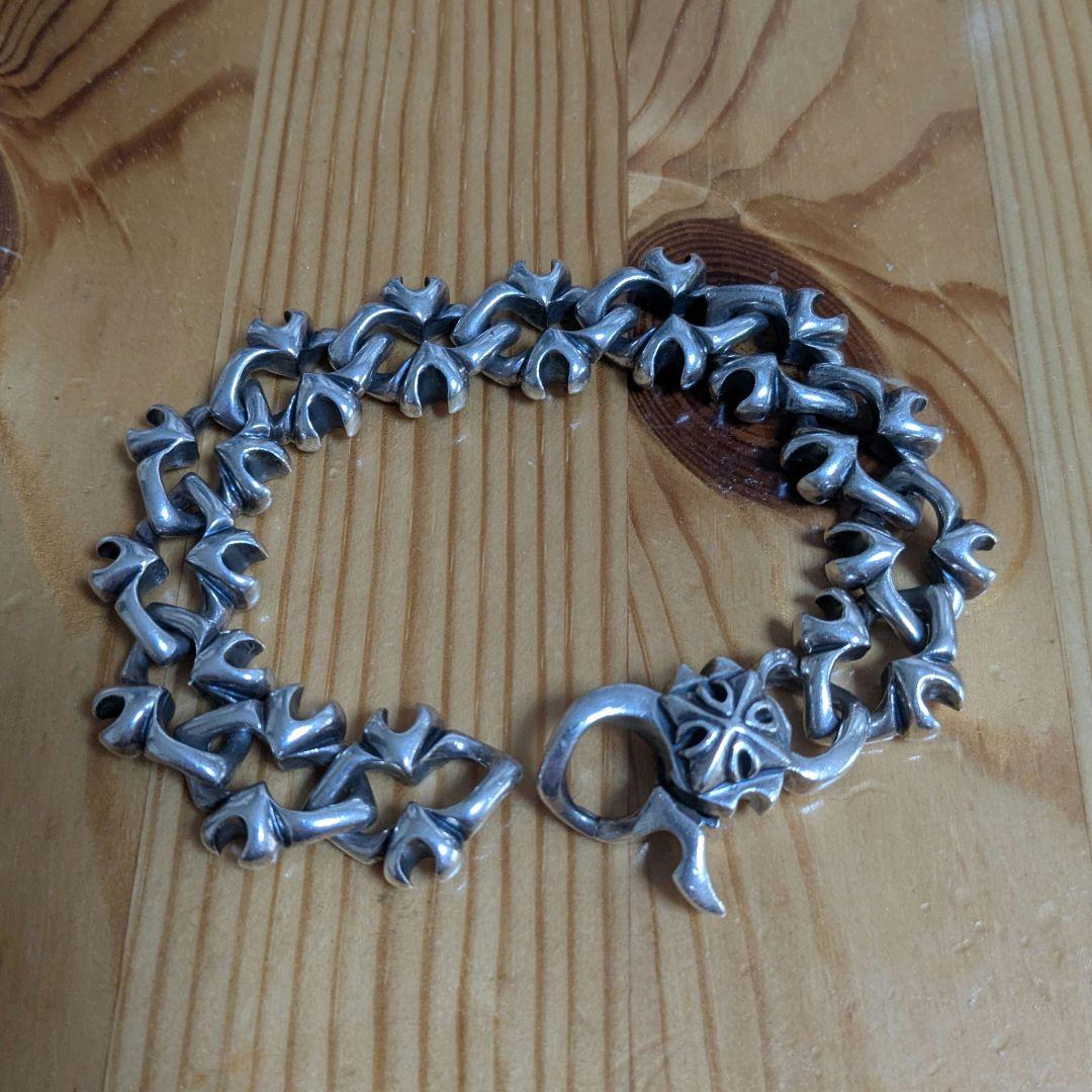 925シルバーブレスレット　 クロス 00s