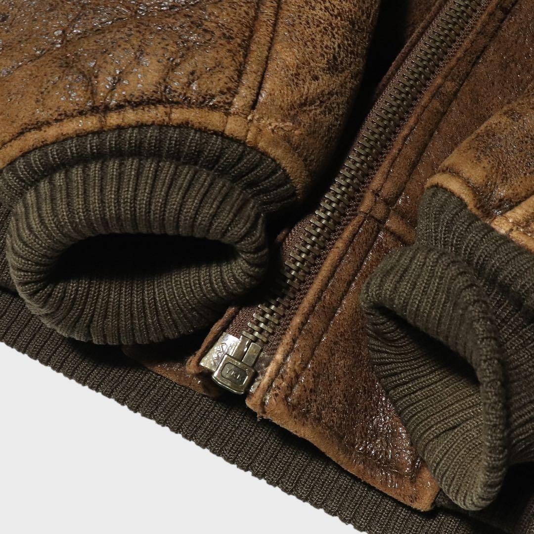 80s★B-6 ムートンジャケット★フライト★ボンバー★VINTAGE★USA産