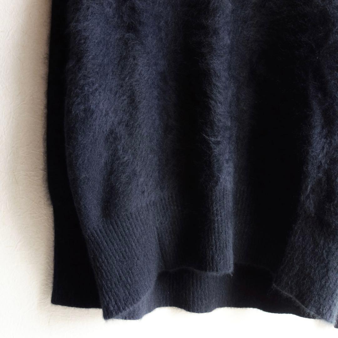 M*様 ドゥーズィエムクラス FUWAシャギー Vネック ニット ブラック