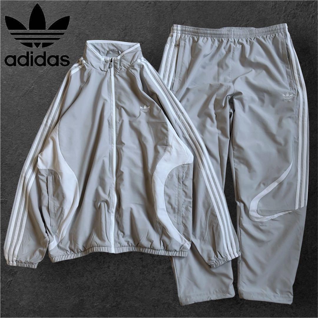 新品 adidas Originals トラックジャケット セットアップ グレー