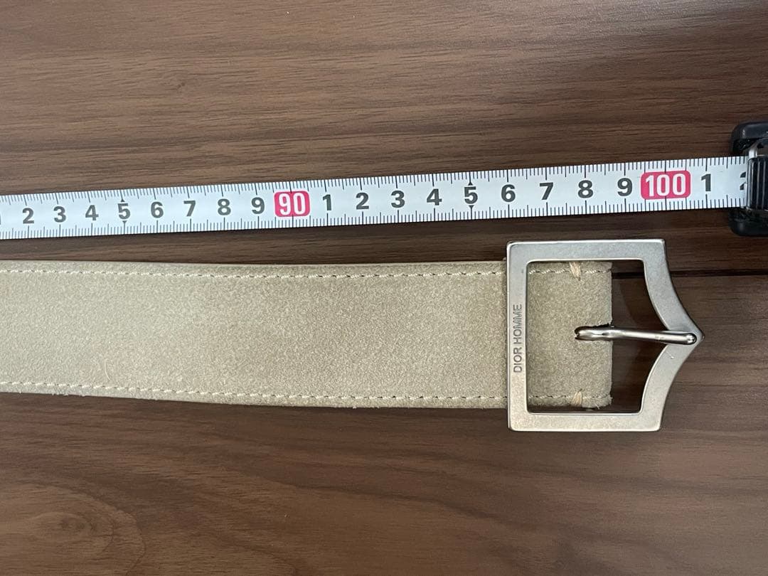 Dior Homme Dバックル　ベルト　スエード　レア　ディオール　オム