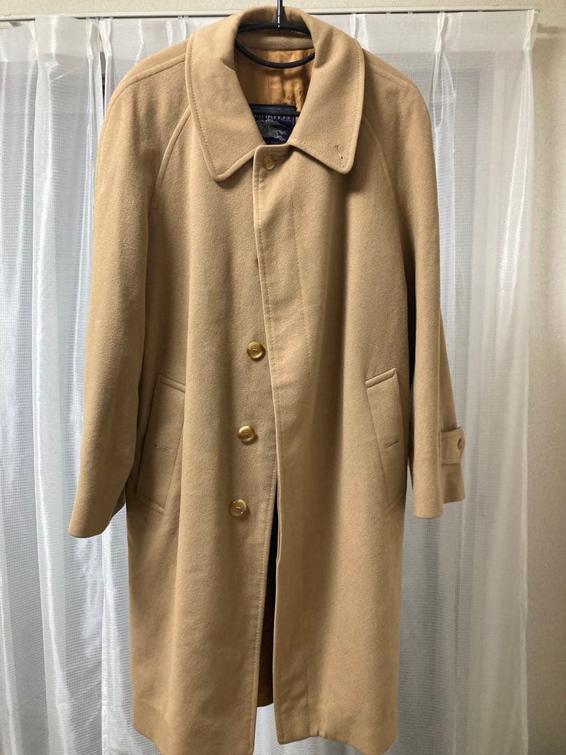 バーバリー　カシミア100%　ロングコート　丸善別注　比翼