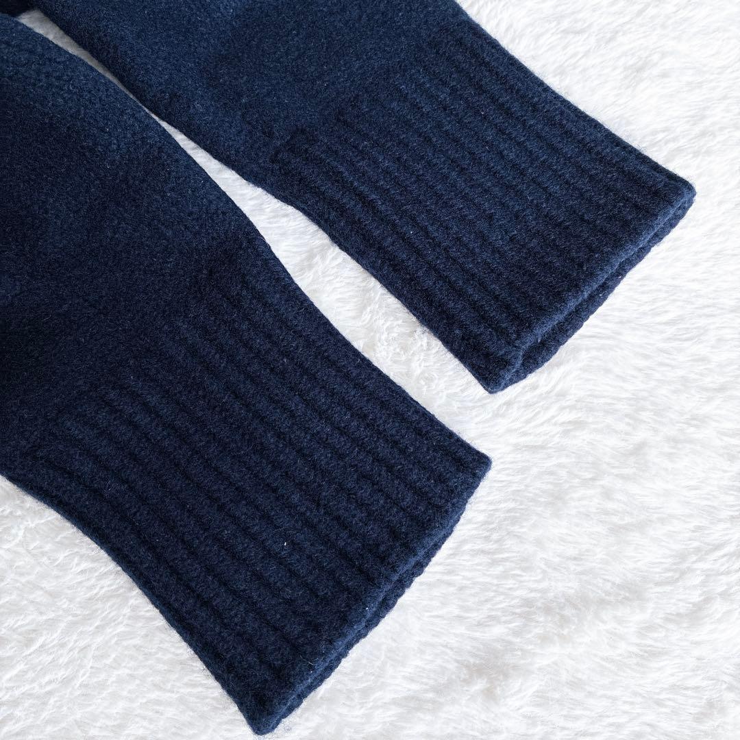 GALERIE VIE 完売品 クルーネックプルオーバー ニット S ネイビー