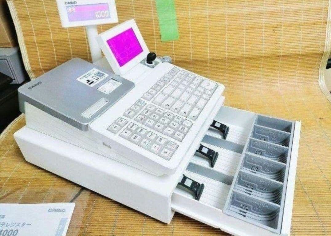 カシオレジスター　SR-S4000　スマホ連携Bluetooth　987654
