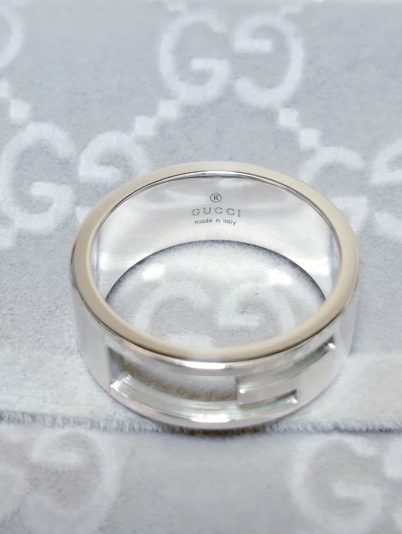 メンズ GUCCI Gカットアウトリング