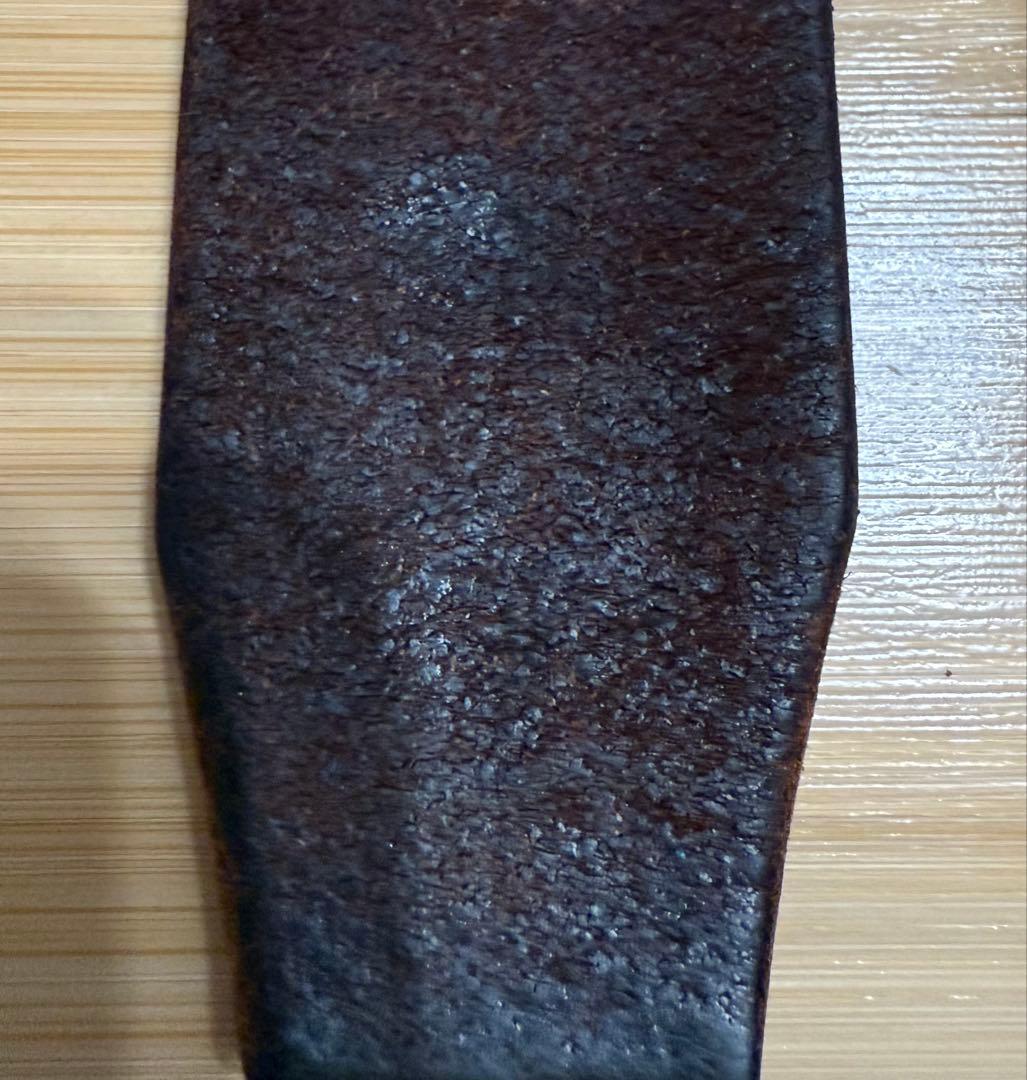 初期⭐️HTC⭐️フラワーベルト⭐️ダークブラウンレザー×ブラススタッズ⭐️34