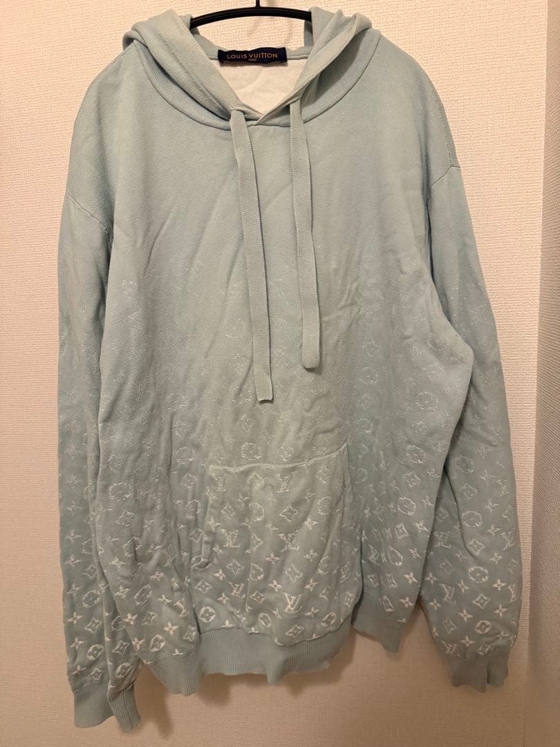 ルイヴィトン　ニットフーディ　パーカー　モノグラム