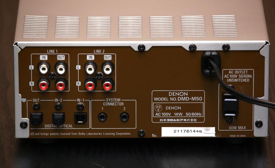 DENON DMD-M50 MDデッキ　MDプレイヤー/レコーダー 完動品