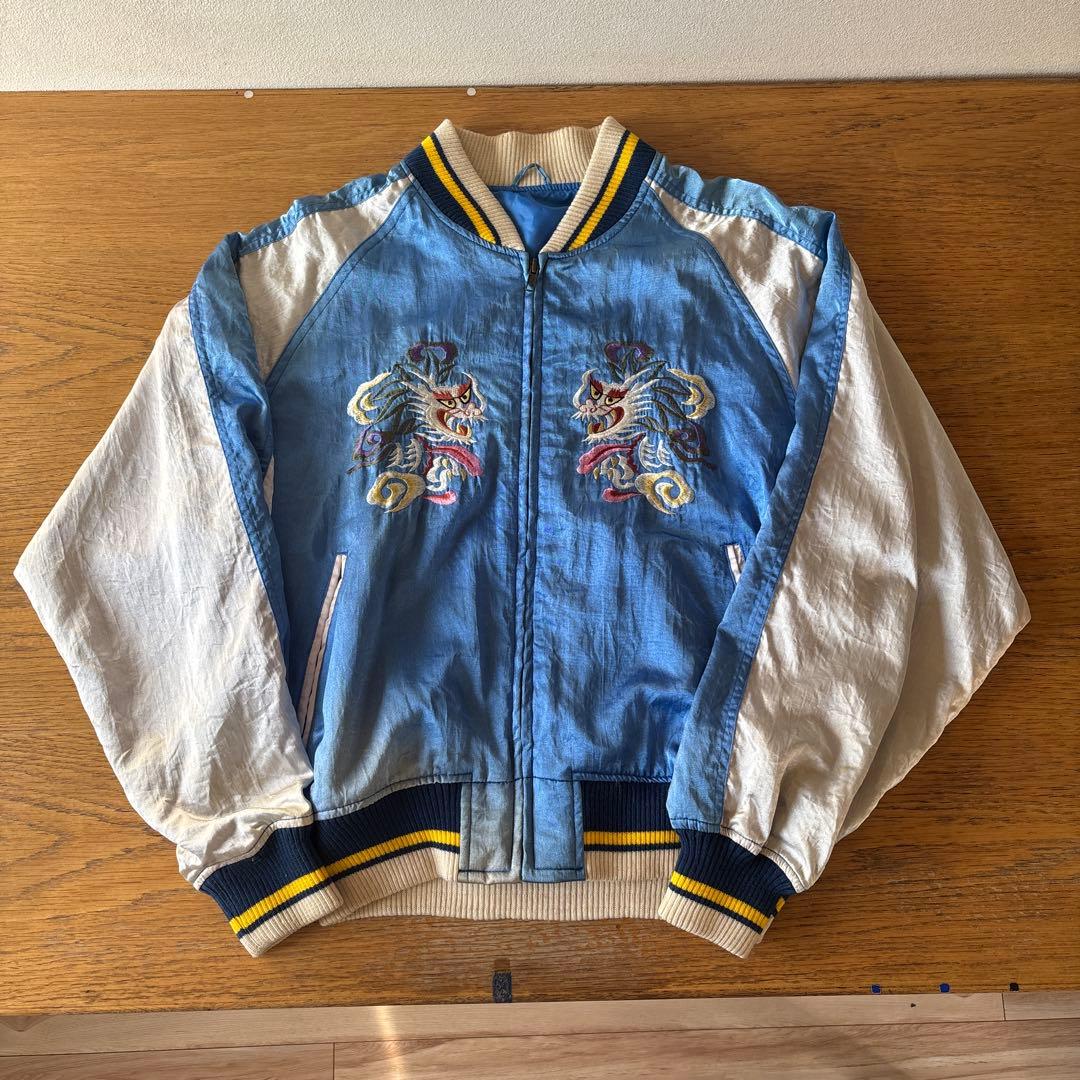 n*a様 刺繍ドラゴンデザイン スカジャン