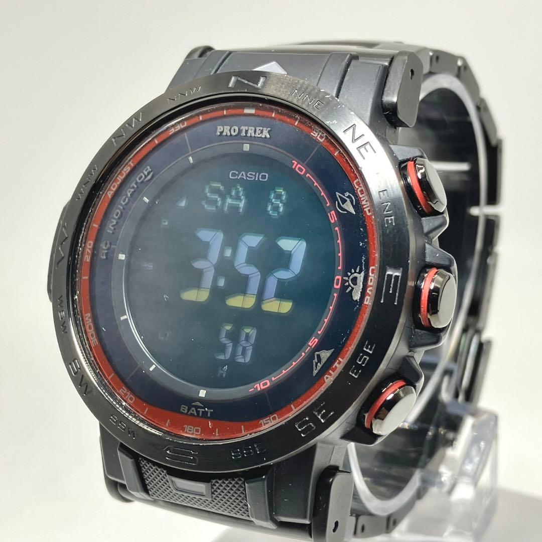 希少 稼働 カシオ プロトレック ファイヤーフォール PRW-30YT-1JP