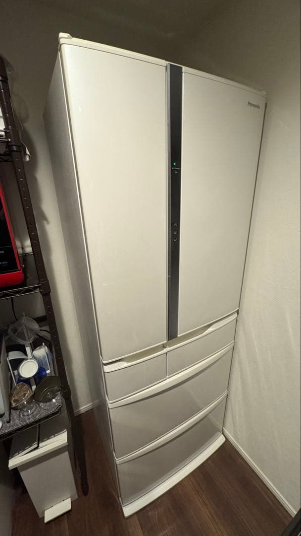 【4/21まで】 451ℓパナソニック 6ドア冷凍冷蔵庫 NR-FVF454-W