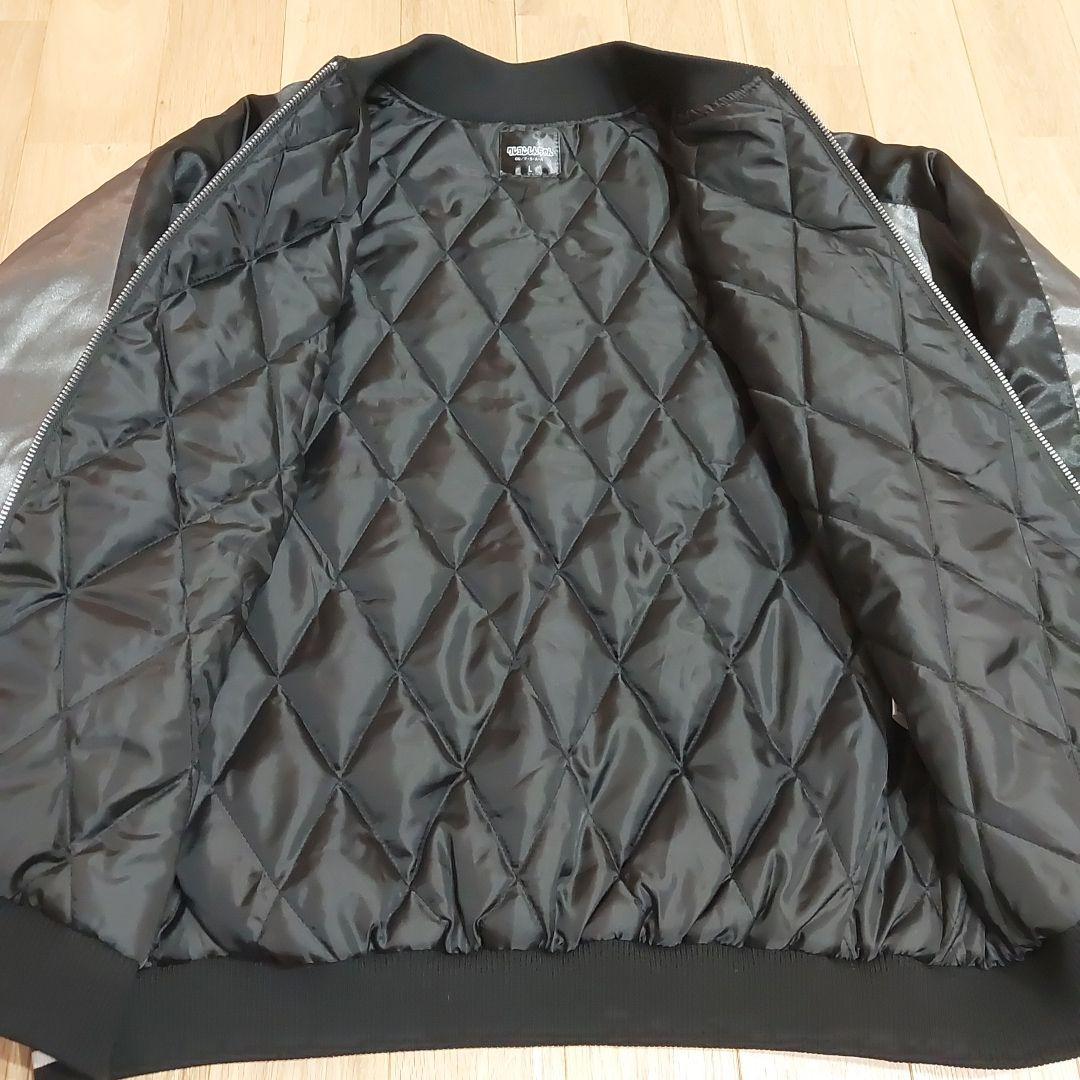 【未使用】クレヨンしんちゃん スカジャン 日本地図　富士山　桜　刺繍　春秋冬　L