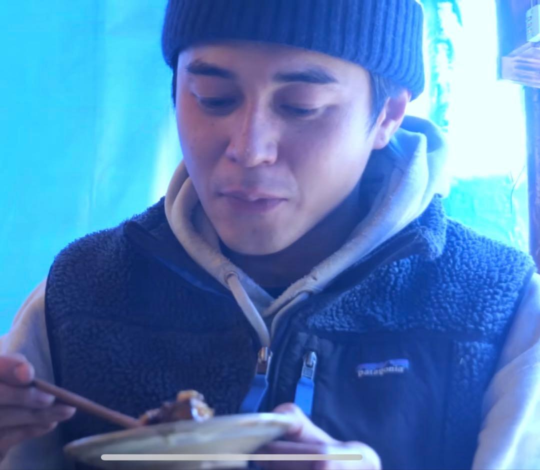 【美品】東出昌大着用Patagonia レトロxベスト（M）ブラック/ブルー