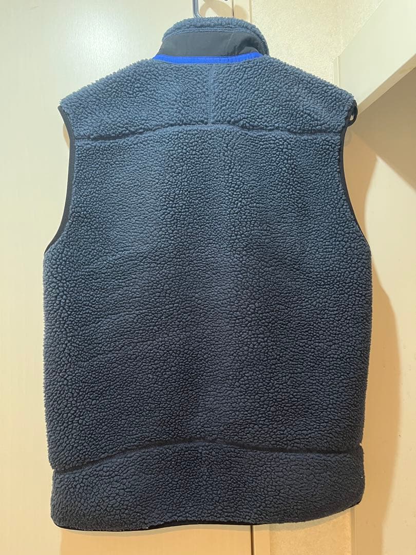 【美品】東出昌大着用Patagonia レトロxベスト（M）ブラック/ブルー