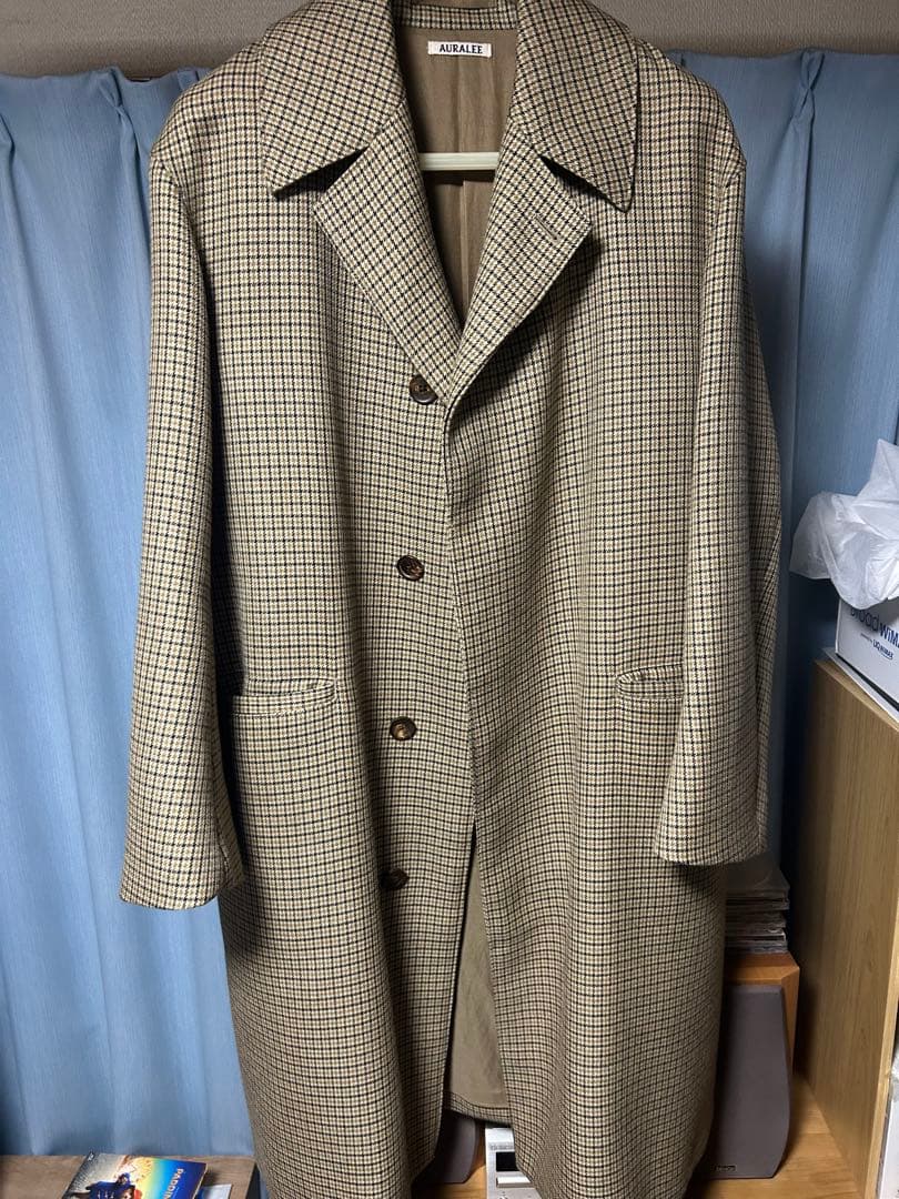 Auralee オーラリー ガンクラブ チェックコート サイズ4