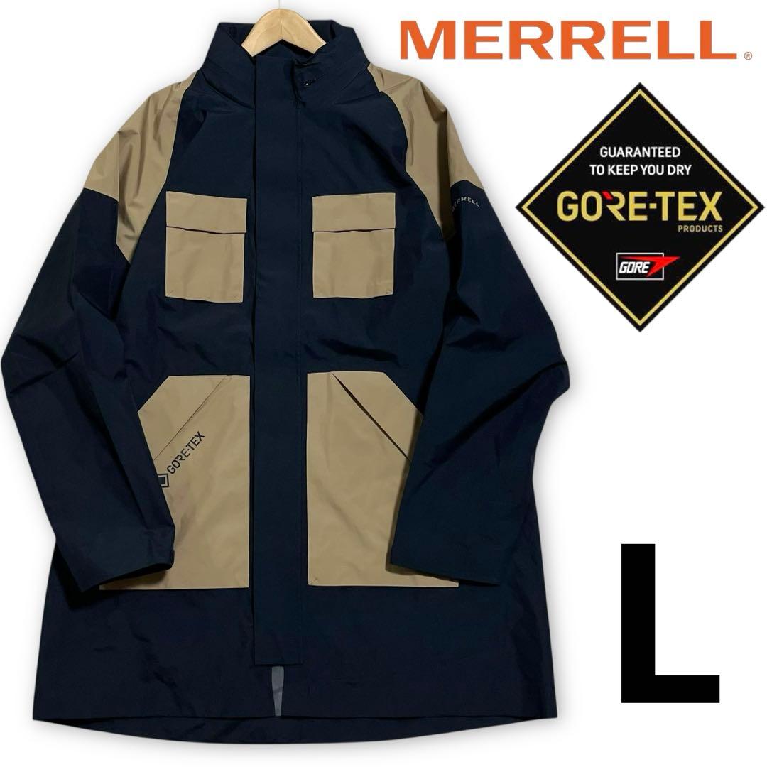 新品 MERELL メレル ゴアテックス 撥水 スタンドカラー レインコート