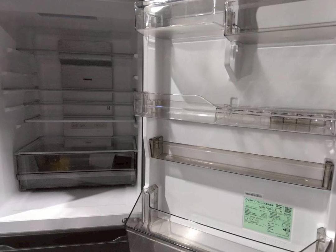 【完動品】AQUA アクア ノンフロン冷凍冷蔵庫 AQR-36R(DS)