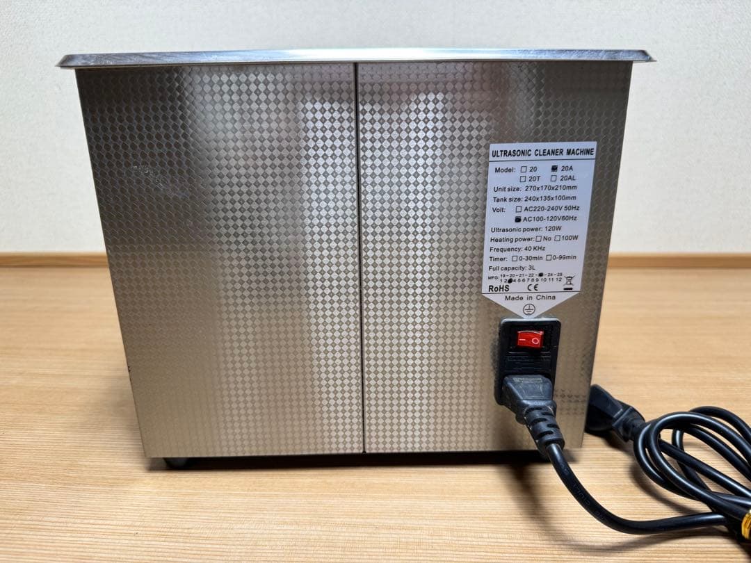 超音波洗浄機　DIGITAL ULTRASONIC CLEANER 3L