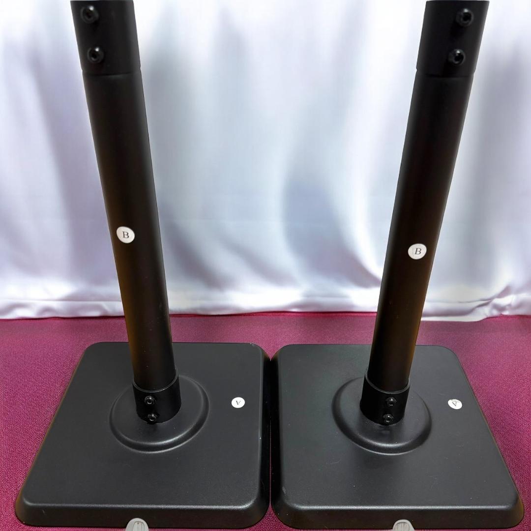 ☆美品 Eono PL5402-07 ブラック スピーカースタンド ペア