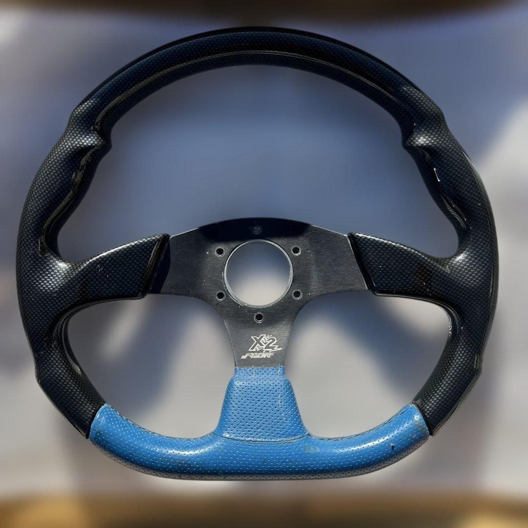 SimoniRacingX2ステアリングカーボンルックレザーステアリングホイール