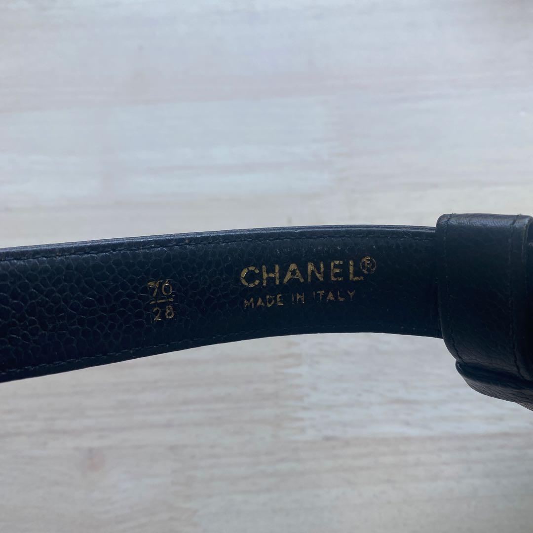 CHANEL ココマーク ウエストバッグ ウエストポーチキャビアスキン ブラック