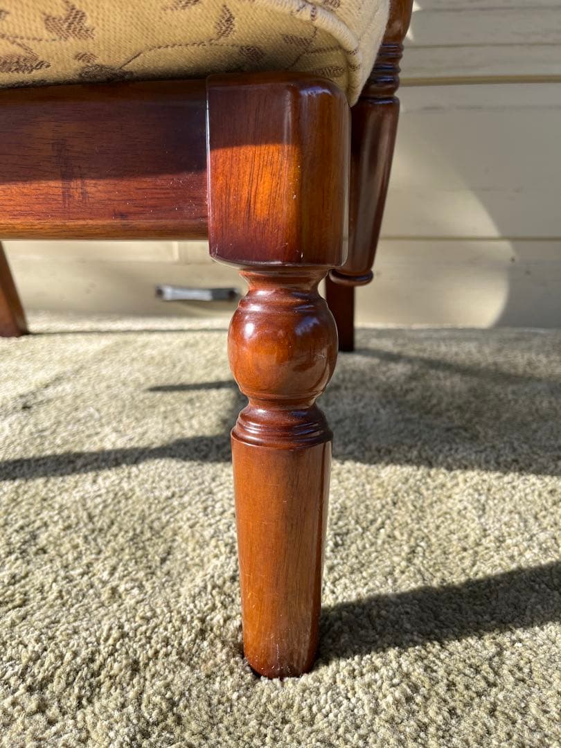 karimoku カリモク 1人掛けソファー 花柄 レトロ 高級家具