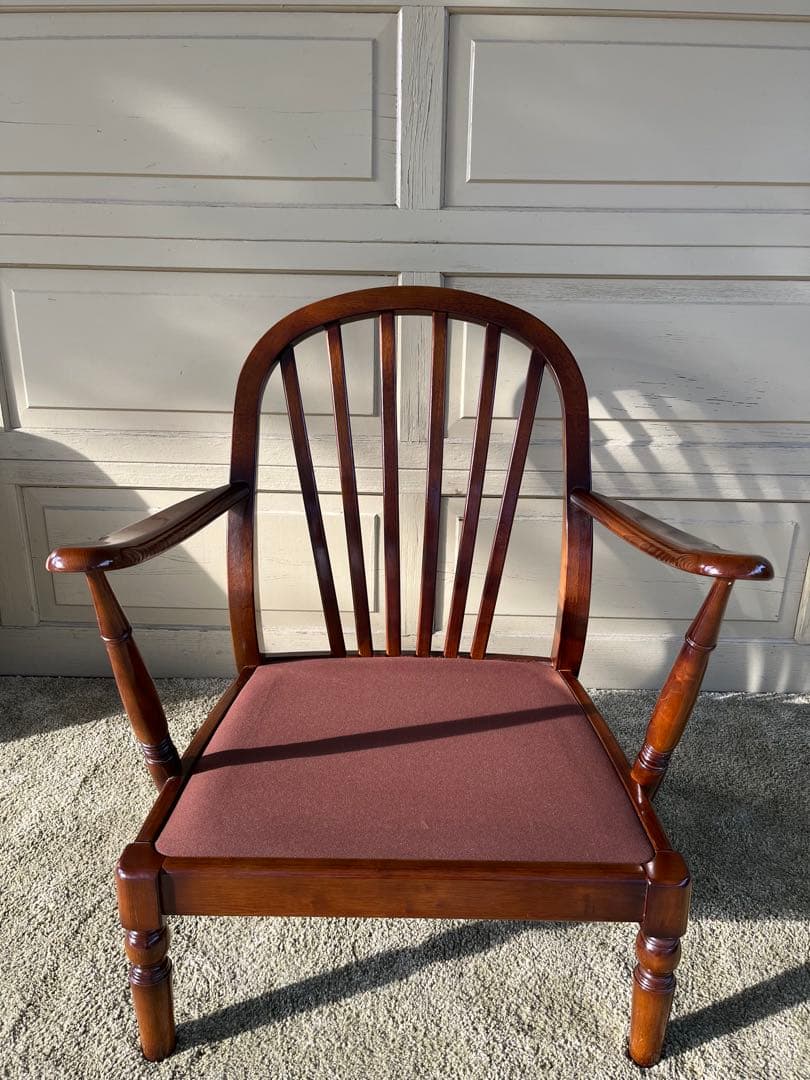 karimoku カリモク 1人掛けソファー 花柄 レトロ 高級家具