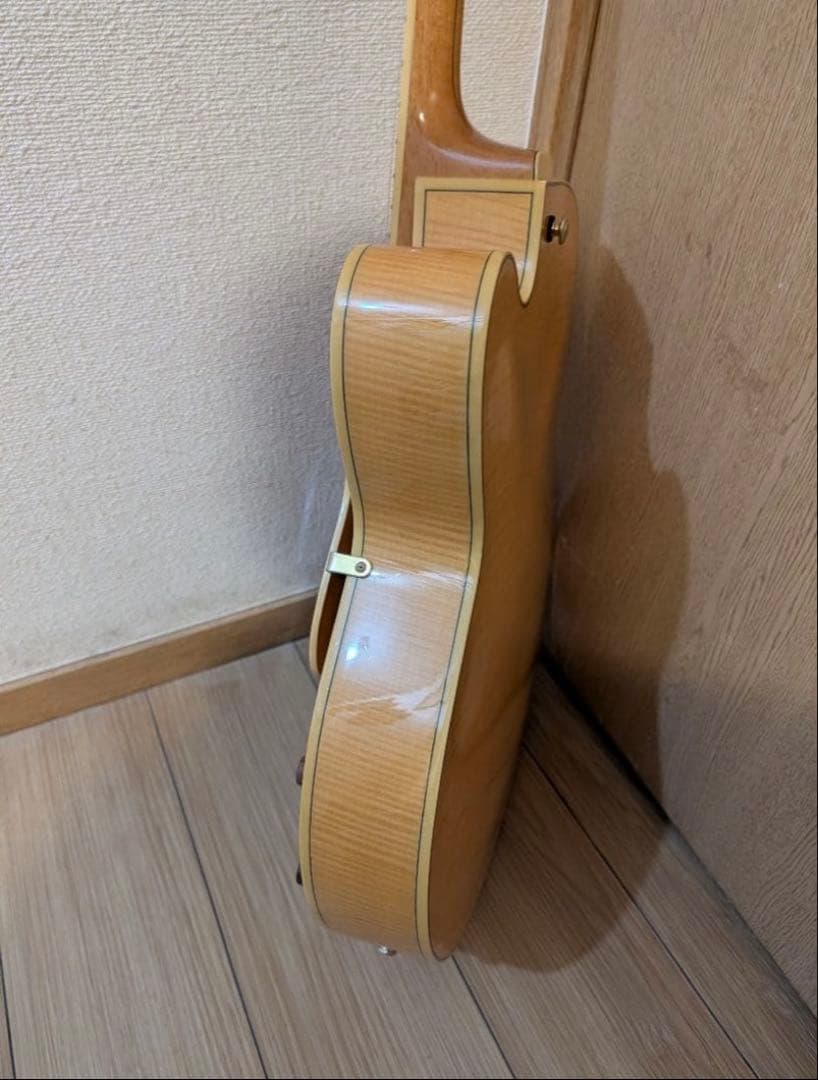 良品、フルアコギター、Ibanez AF105 NT パーツ一部交換