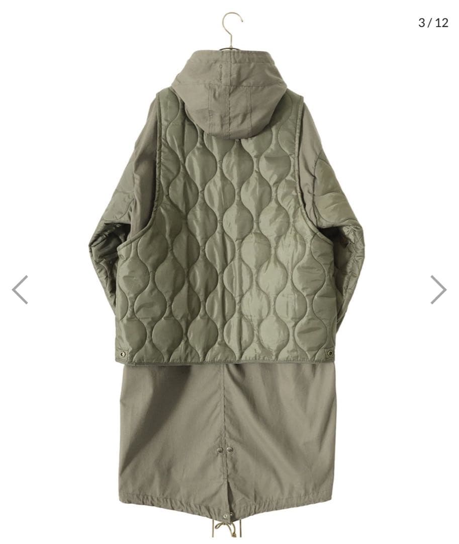 77circa circa make layered m-51 coat 美品